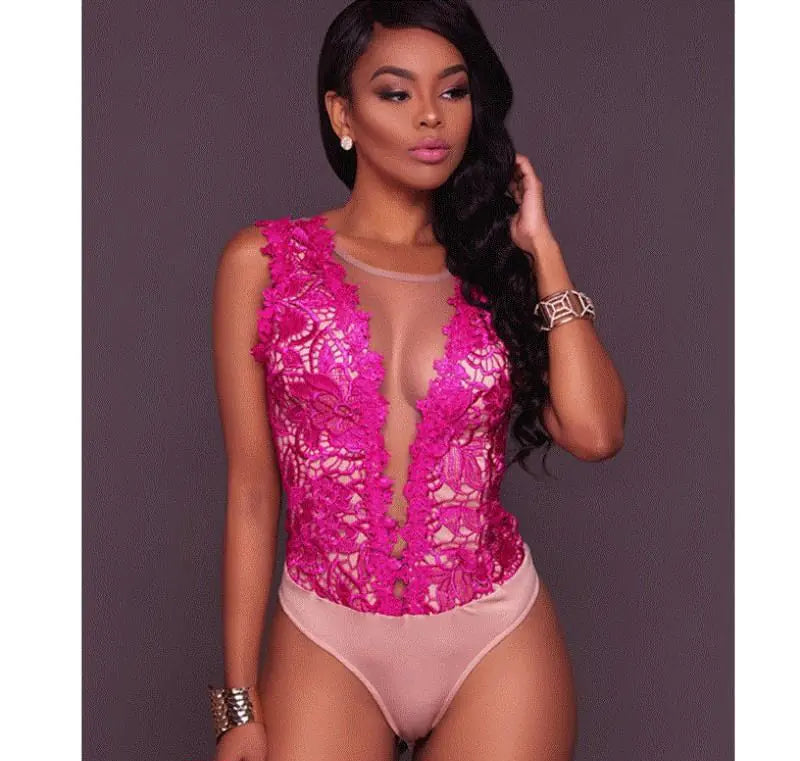 Summer Lace Sleeveless Jumpsuit for Women