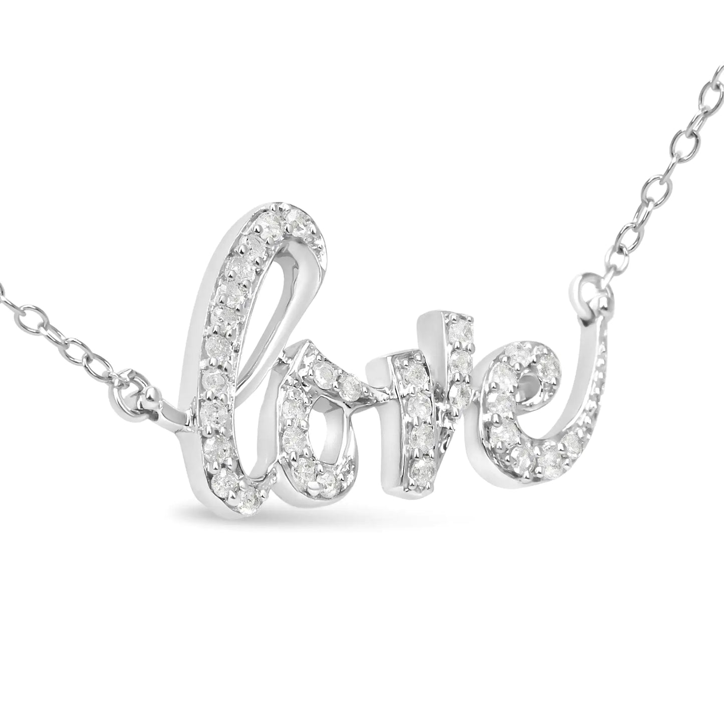 Round "Diamond Love" 18 Pendant Necklace