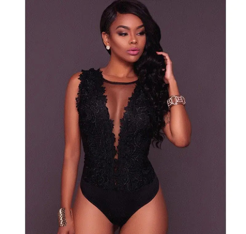 Summer Lace Sleeveless Jumpsuit for Women