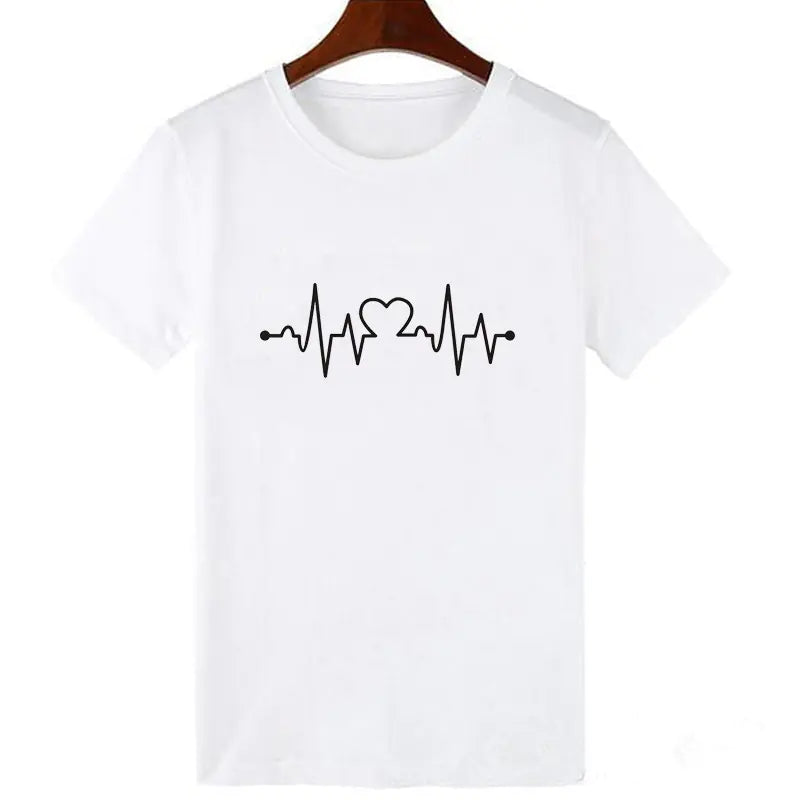 Love Pattern Casual Women's T-Shirt